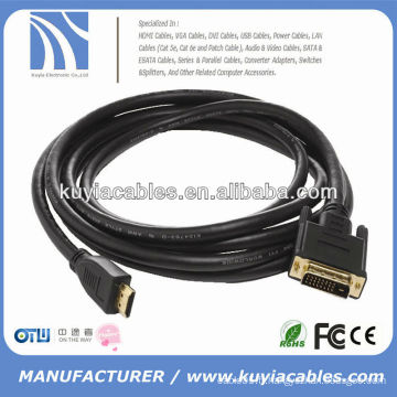 Câble DVI à HDMI HOT SALE AVEC GOLD PLATED